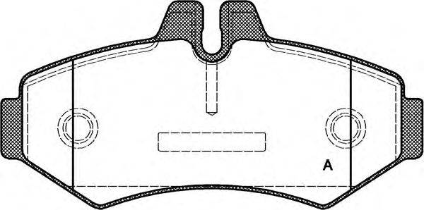 Комплект тормозных колодок, дисковый тормоз OPEN PARTS BPA0733.00