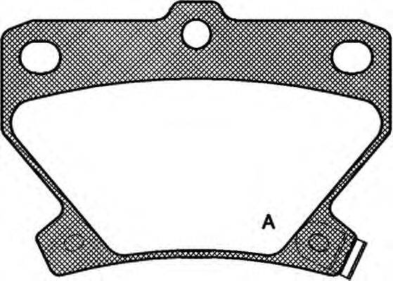 Комплект тормозных колодок, дисковый тормоз OPEN PARTS BPA0741.02
