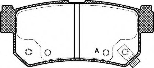 Комплект тормозных колодок, дисковый тормоз SSANGYONG 48413090A1