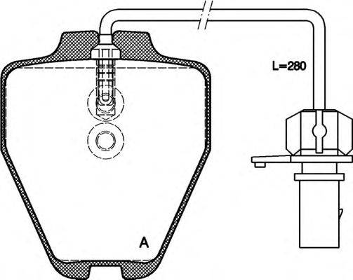 Комплект тормозных колодок, дисковый тормоз OPEN PARTS 23830