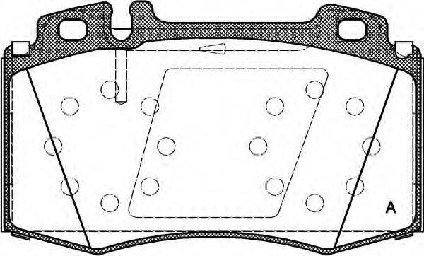Комплект тормозных колодок, дисковый тормоз OPEN PARTS 23271
