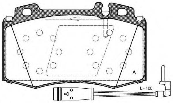 Комплект тормозных колодок, дисковый тормоз OPEN PARTS BPA0769.02