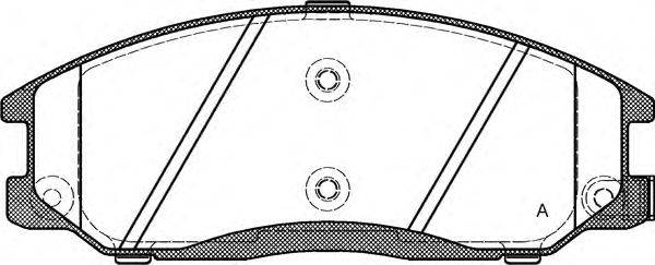 Комплект тормозных колодок, дисковый тормоз OPEN PARTS BPA0771.02