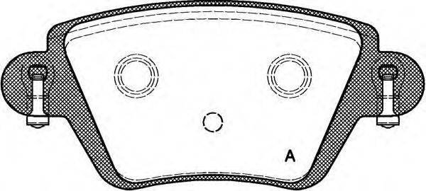 Комплект тормозных колодок, дисковый тормоз OPEN PARTS BPA0777.10
