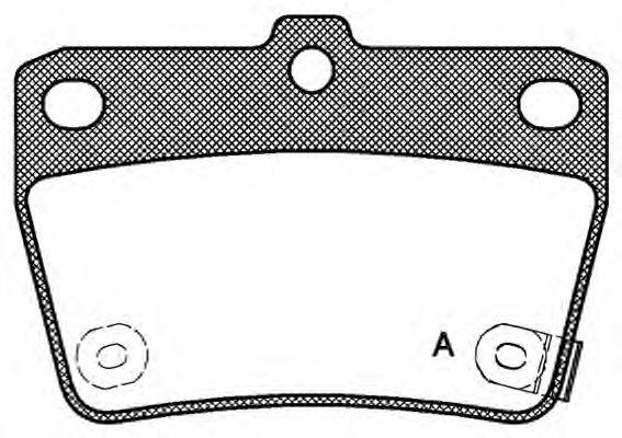 Комплект тормозных колодок, дисковый тормоз OPEN PARTS 23656