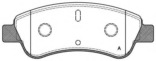 Комплект тормозных колодок, дисковый тормоз OPEN PARTS 23599