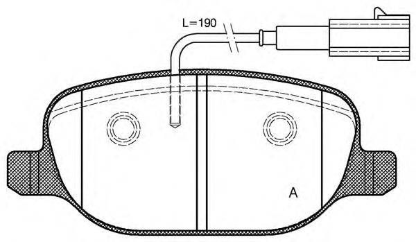 Комплект тормозных колодок, дисковый тормоз OPEN PARTS BPA0878.02