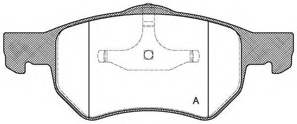 Комплект тормозных колодок, дисковый тормоз OPEN PARTS 23807