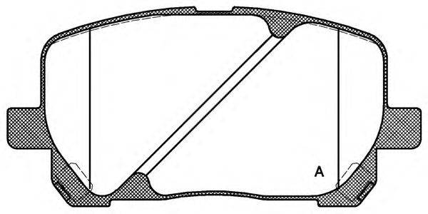 Комплект тормозных колодок, дисковый тормоз OPEN PARTS BPA0954.00