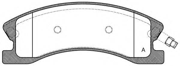 Комплект тормозных колодок, дисковый тормоз OPEN PARTS BPA0973.02