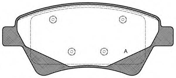 Комплект тормозных колодок, дисковый тормоз RENAULT 7701208122