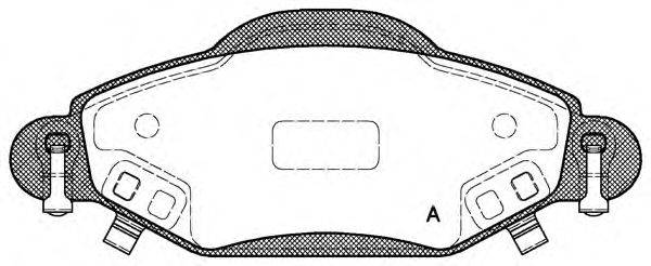 Комплект тормозных колодок, дисковый тормоз OPEN PARTS BPA0978.02