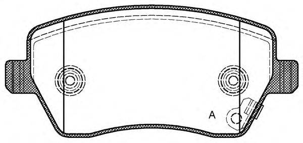 Комплект тормозных колодок, дисковый тормоз SUZUKI 5581062J50000