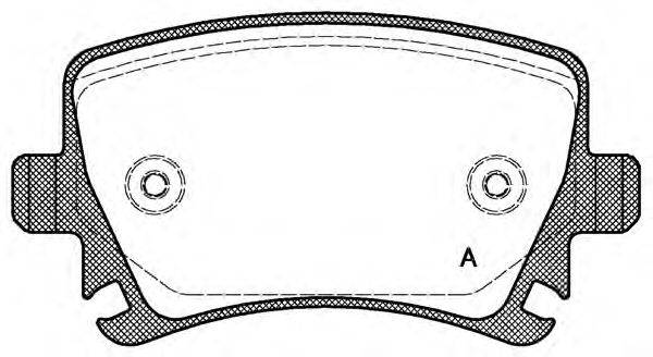 Комплект тормозных колодок, дисковый тормоз OPEN PARTS BPA1031.00