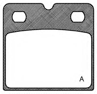 Комплект тормозных колодок, дисковый тормоз OPEN PARTS 20610