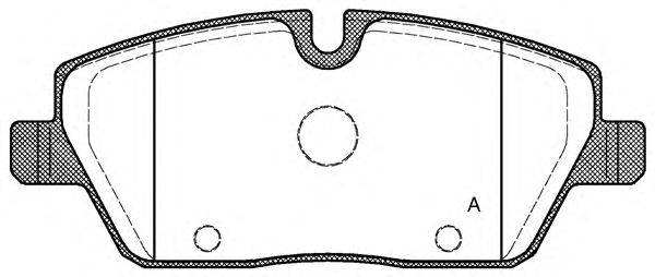 Комплект тормозных колодок, дисковый тормоз OPEN PARTS BPA1131.00