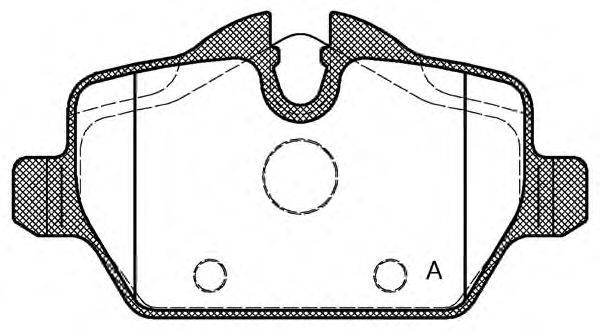 Комплект тормозных колодок, дисковый тормоз OPEN PARTS BPA1132.00