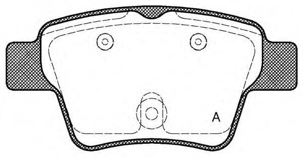 Комплект тормозных колодок, дисковый тормоз OPEN PARTS BPA1138.00