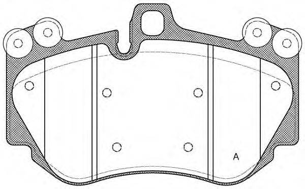 Комплект тормозных колодок, дисковый тормоз OPEN PARTS BPA1140.00