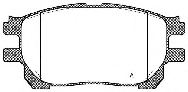 Комплект тормозных колодок, дисковый тормоз OPEN PARTS BPA1143.00
