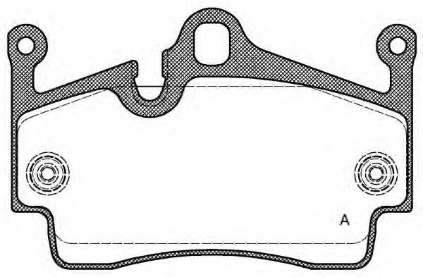 Комплект тормозных колодок, дисковый тормоз OPEN PARTS BPA1191.00