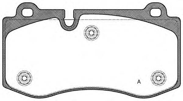 Комплект тормозных колодок, дисковый тормоз OPEN PARTS BPA120200