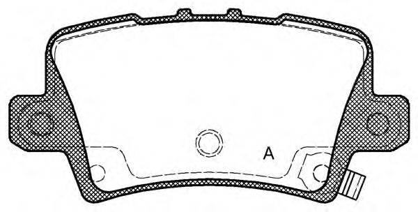 Комплект тормозных колодок, дисковый тормоз OPEN PARTS BPA1206.02