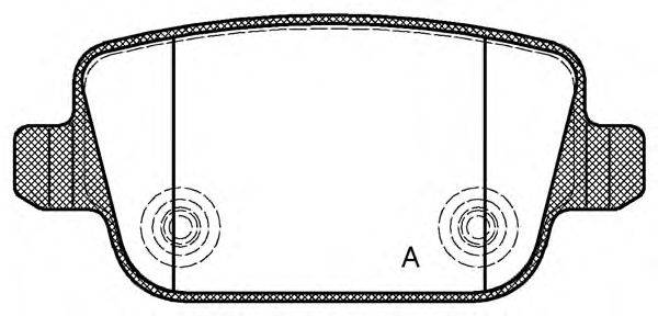 Комплект тормозных колодок, дисковый тормоз OPEN PARTS 24537
