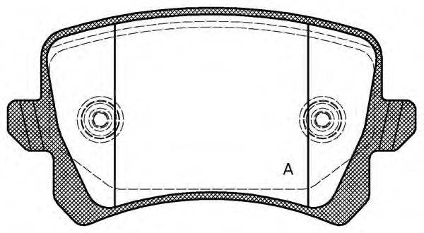 Комплект тормозных колодок, дисковый тормоз OPEN PARTS BPA1342.00