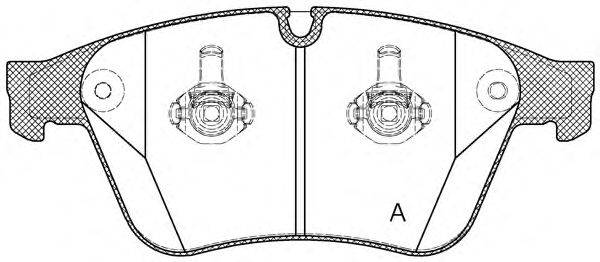 Комплект тормозных колодок, дисковый тормоз OPEN PARTS BPA1371.00