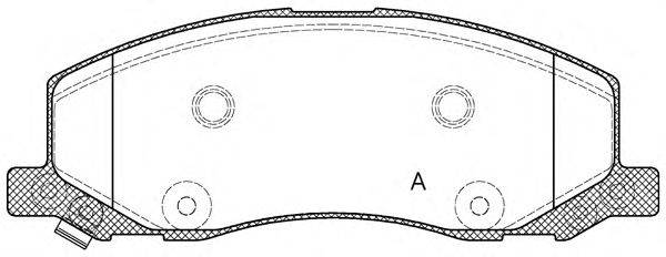 Комплект тормозных колодок, дисковый тормоз OPEN PARTS BPA1386.02