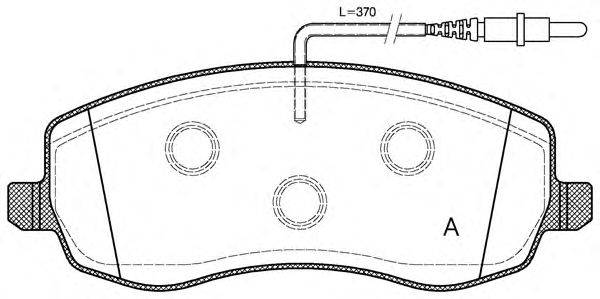 Комплект тормозных колодок, дисковый тормоз OPEN PARTS BPA1393.02