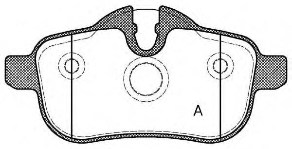 Комплект тормозных колодок, дисковый тормоз OPEN PARTS BPA1417.00