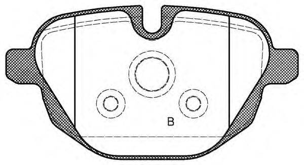 Комплект тормозных колодок, дисковый тормоз OPEN PARTS BPA1421.00