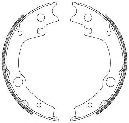 Комплект тормозных колодок OPEN PARTS BSA2207.00