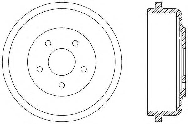 Тормозной барабан OPEN PARTS BAD9073.10