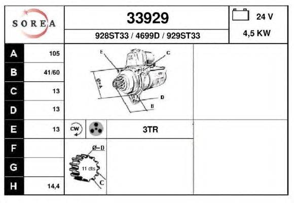 Стартер EAI 33929