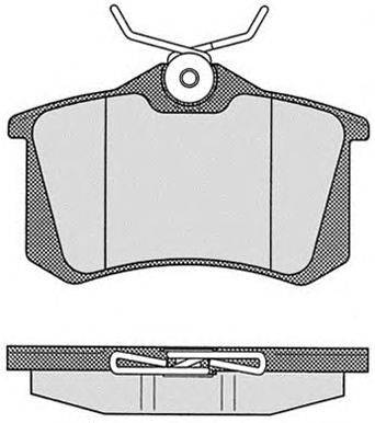 Комплект тормозных колодок, дисковый тормоз RAICAM 348.7
