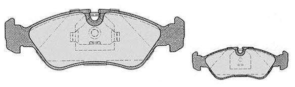 Комплект тормозных колодок, дисковый тормоз RAICAM 3950