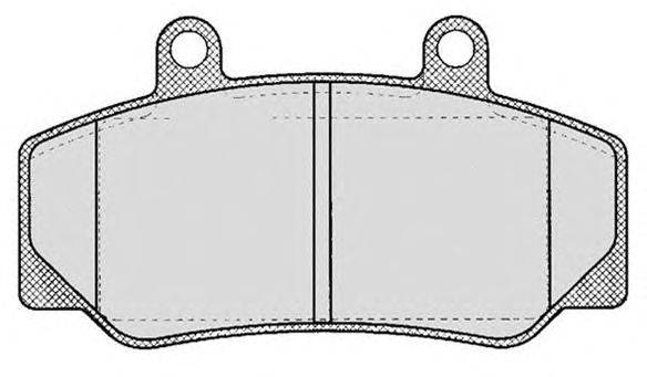 Комплект тормозных колодок, дисковый тормоз RAICAM 417.0