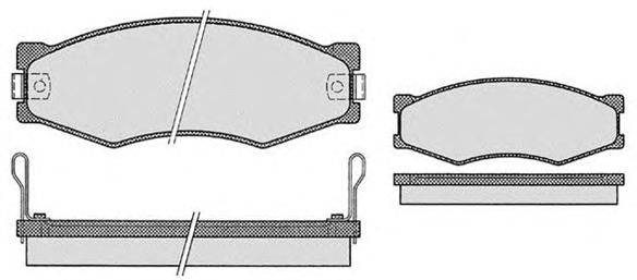 Комплект тормозных колодок, дисковый тормоз RAICAM 21130