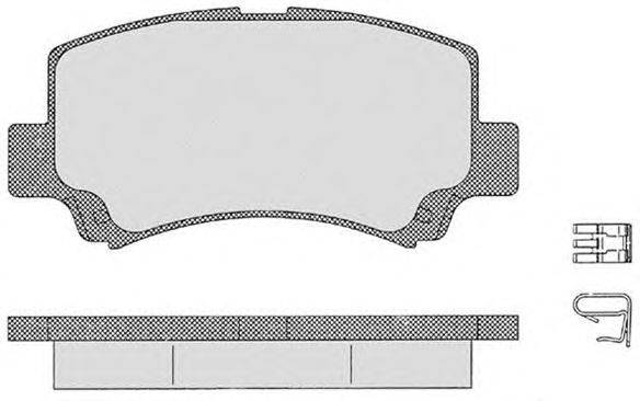 Комплект тормозных колодок, дисковый тормоз RAICAM 23662