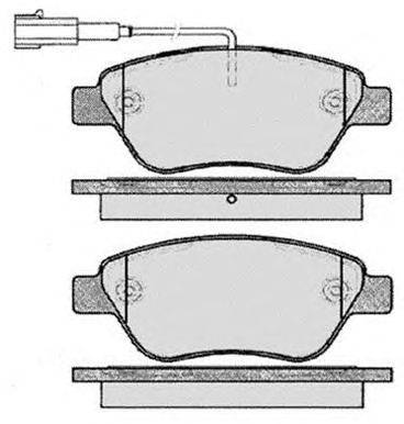 Комплект тормозных колодок, дисковый тормоз RAICAM 17604