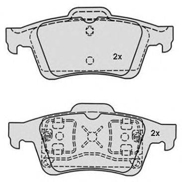 Комплект тормозных колодок, дисковый тормоз RAICAM 17691
