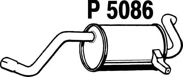 Глушитель выхлопных газов конечный FENNO P5086