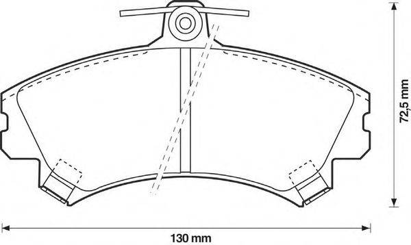 Комплект тормозных колодок, дисковый тормоз STOP 21920