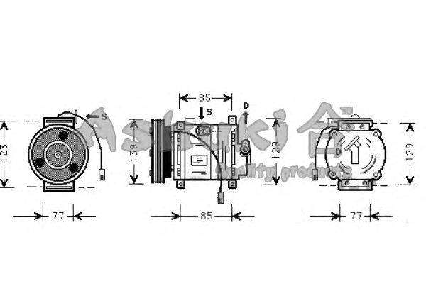 Компрессор, кондиционер ASHUKI 2700K035