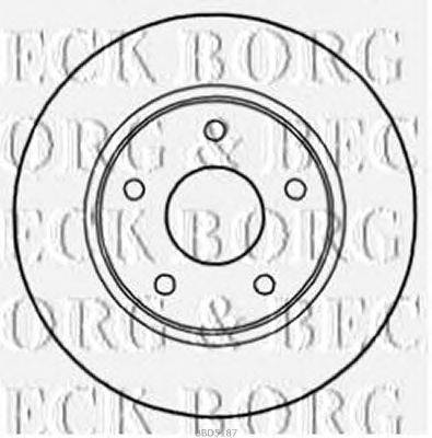 Тормозной диск BORG & BECK BBD5187