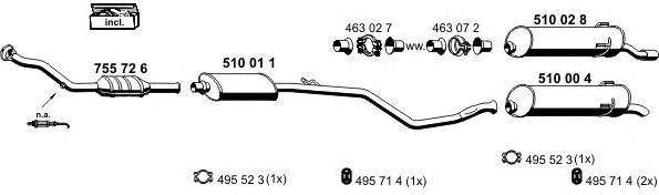Система выпуска ОГ ERNST 090024
