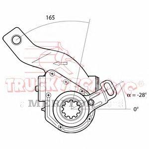 Регулируемый вал, регулятор TRUCKTECHNIC TT70.09.025